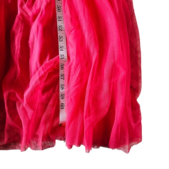 Rubber Ducky Tulle Deep V Maxi Length Party, Wedding, Prom Dress Size M - Picture 8 of 10